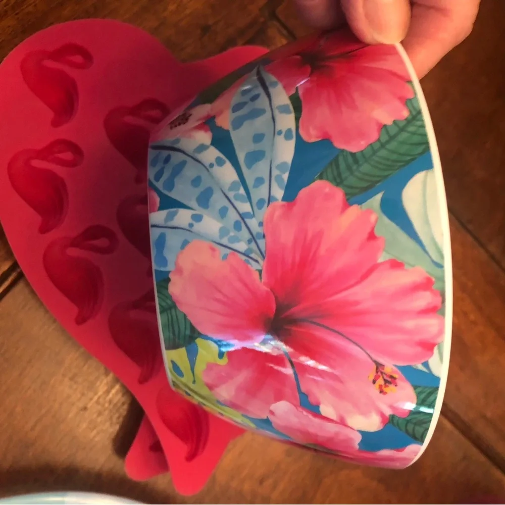 Tropical Flamingo Party Dinnerware Set - Pink & Aqua